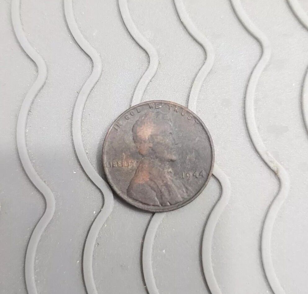 1944 wheat penny no mint mark and L on rim, Error, RARE