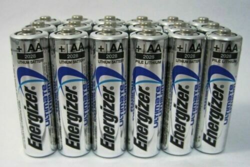 20 Energizer Ultimate Lithium Power AA Battery Batteries Double A =EXP 2038/2039