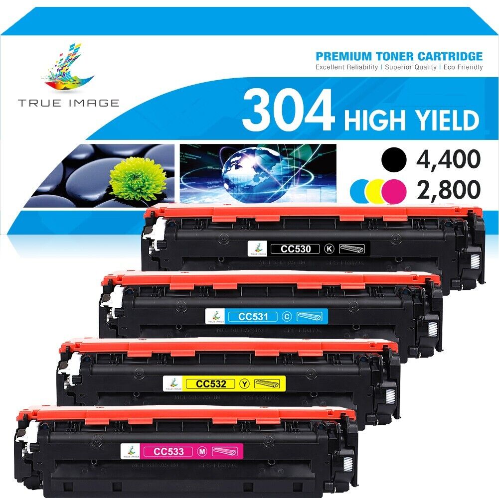 4pk 304a Color toner CC530A - CC533A Set Fits HP Laserjet CP2025 CM2320