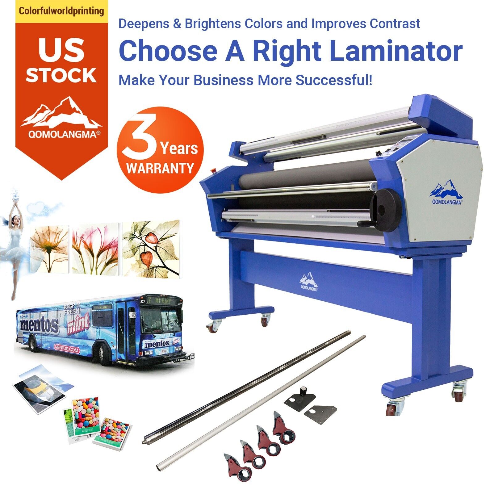 US 55in Heat Assisted Full-auto Wide Format Cold Laminator with Trimmer Function