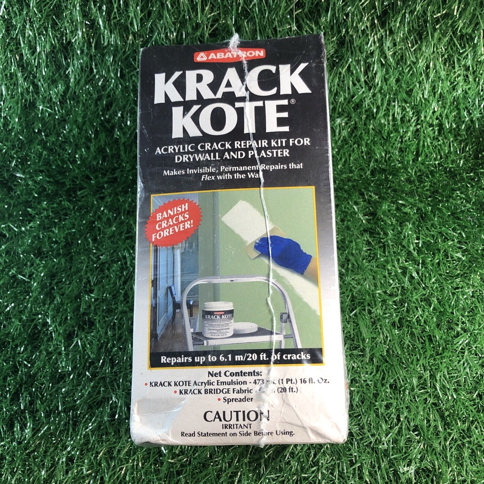 Krack Kote Plaster and Drywall Restoration Kit, Pint Sealed