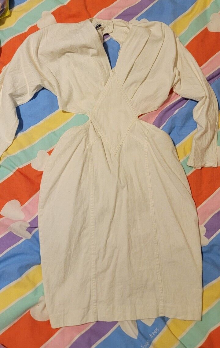 True 1980\'s Vintage Denim Party Dress