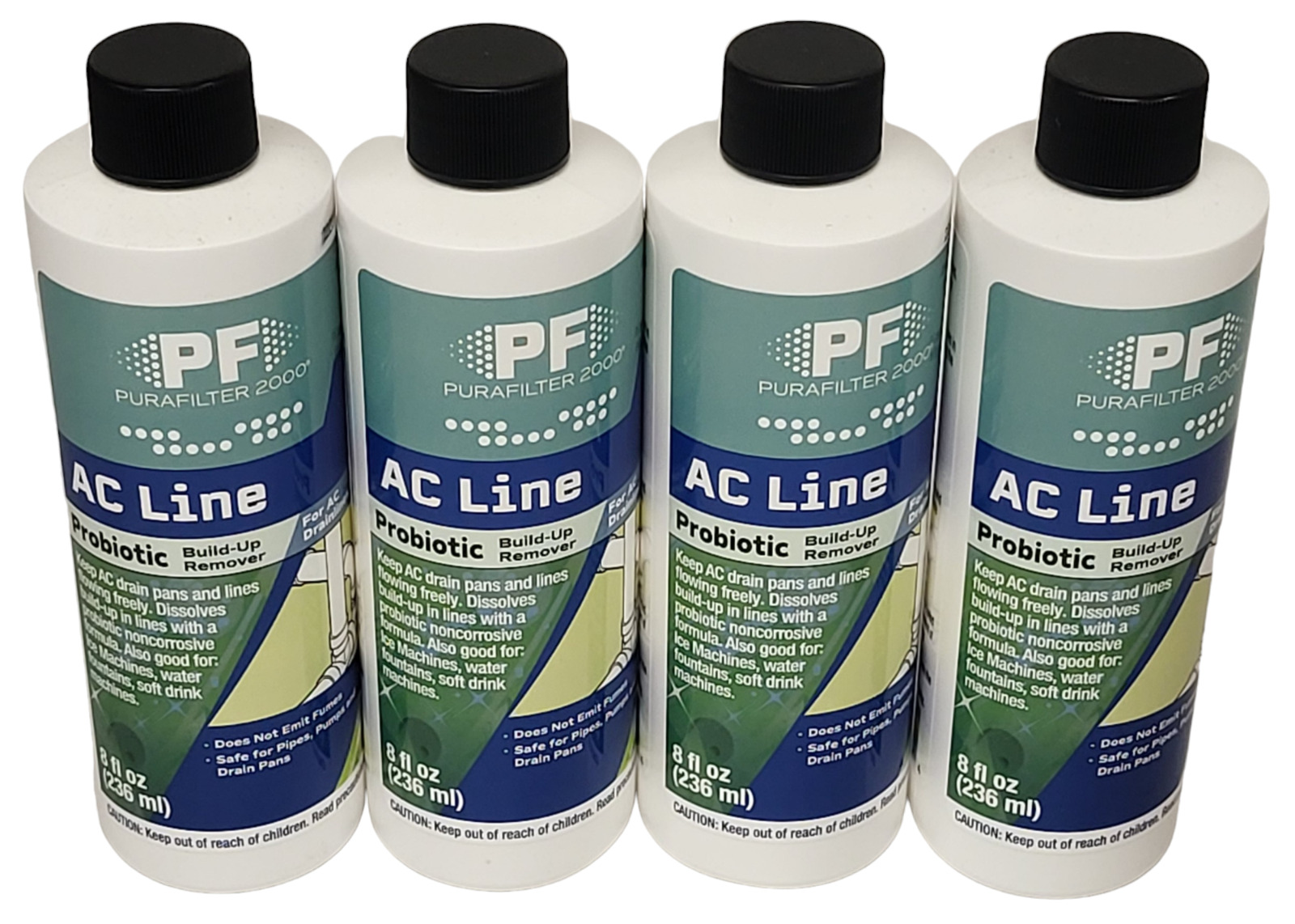 (4-Pack) Purafilter 2000 Probiotic AC Line Build-Up Remover 8-fL oz EACH