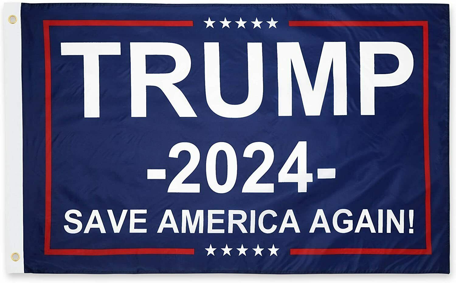PringCor 3x5FT 2024 Donald Trump Save America Again Flag Blue MAGA Patriot USA