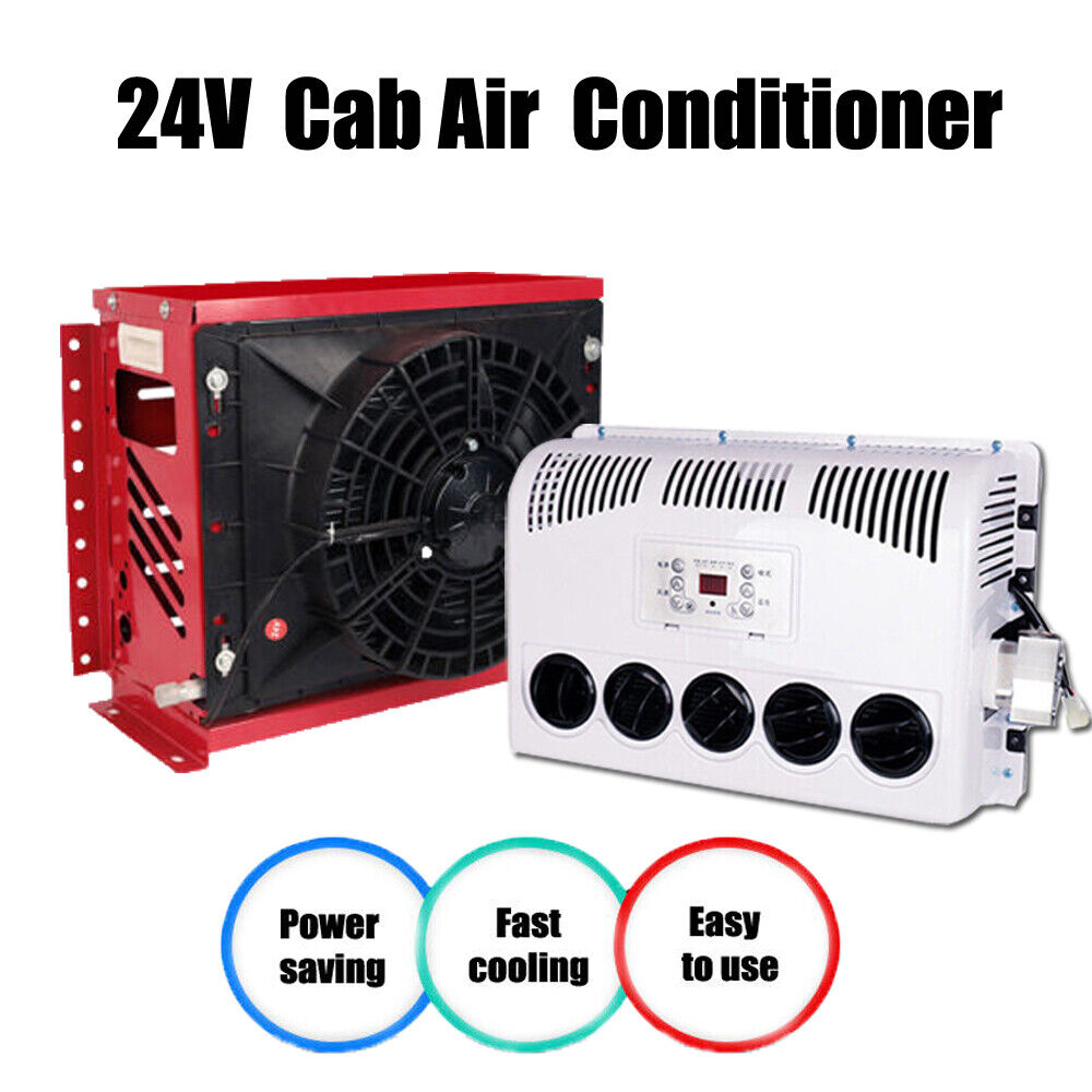 24V 12000 BTU Truck Cab Air Conditioner Split AC For Semi Trucks Bus RV Caravan