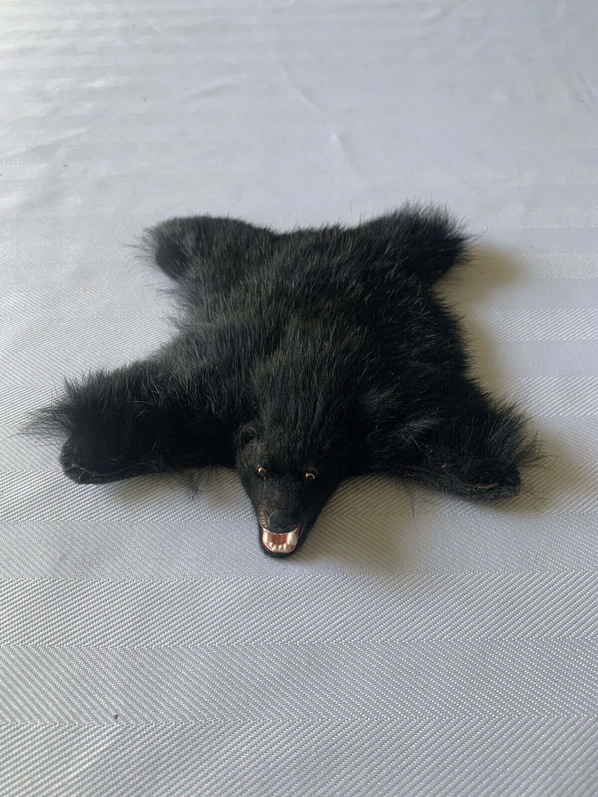 Miniature Bearskin Rug 1:12 Scale Dollhouse Realistic Artisan