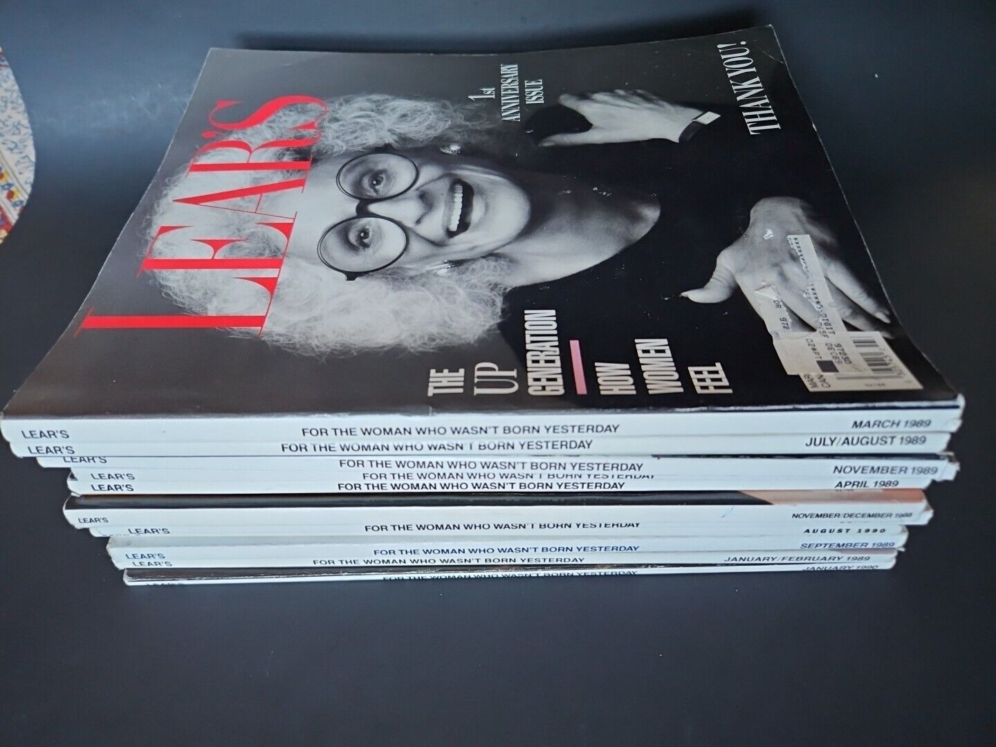 Vintage LEAR\'S MAGAZINE 1989/90 11 Issues