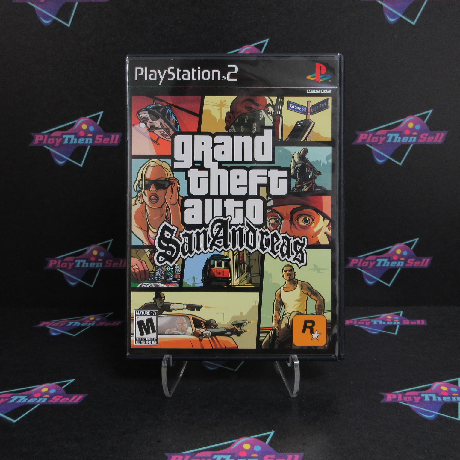 Grand Theft Auto San Andreas PS2 PlayStation 2 + Map - Complete CIB