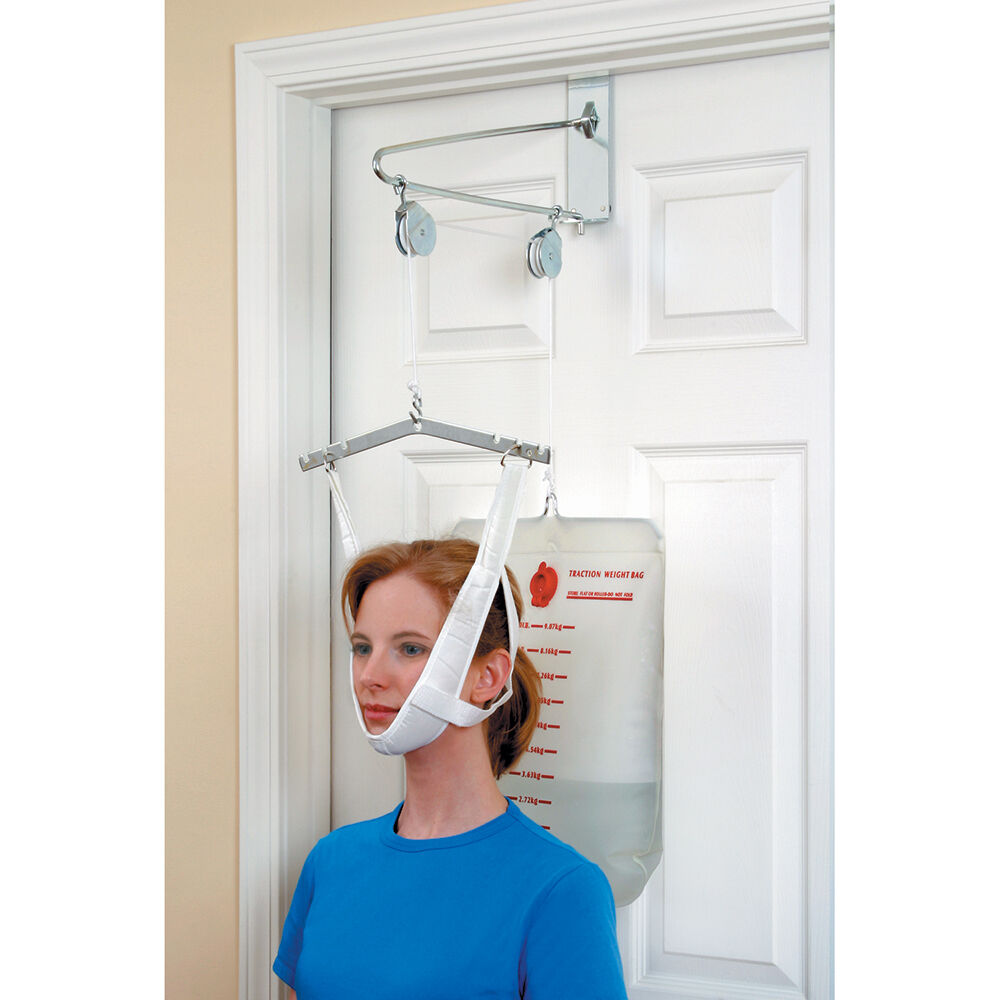 Over The Door Cervical Neck Traction Unit Kit Home Head Brace Professional Grade