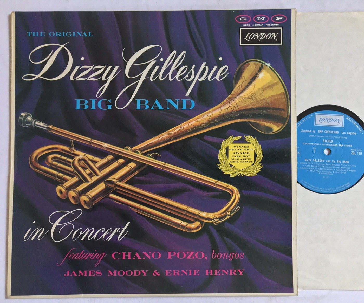 DIZZY GILLESPIE BIG BAND In Concert - Chano Pozo, James Moody & Ernie Henry