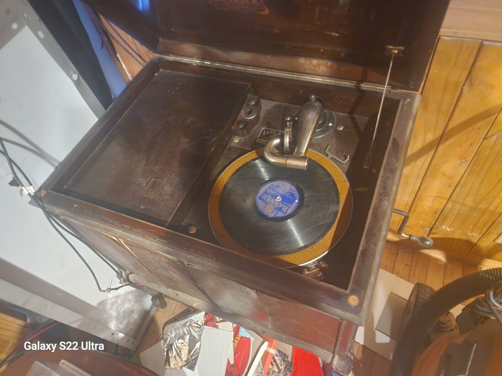 vintage record player