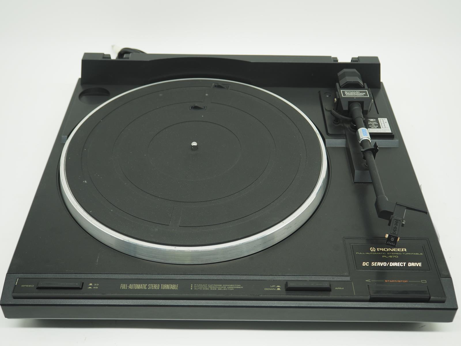 Vintage PIONEER PL-670 Turntable *Missing Stylus/Dust Cover* 