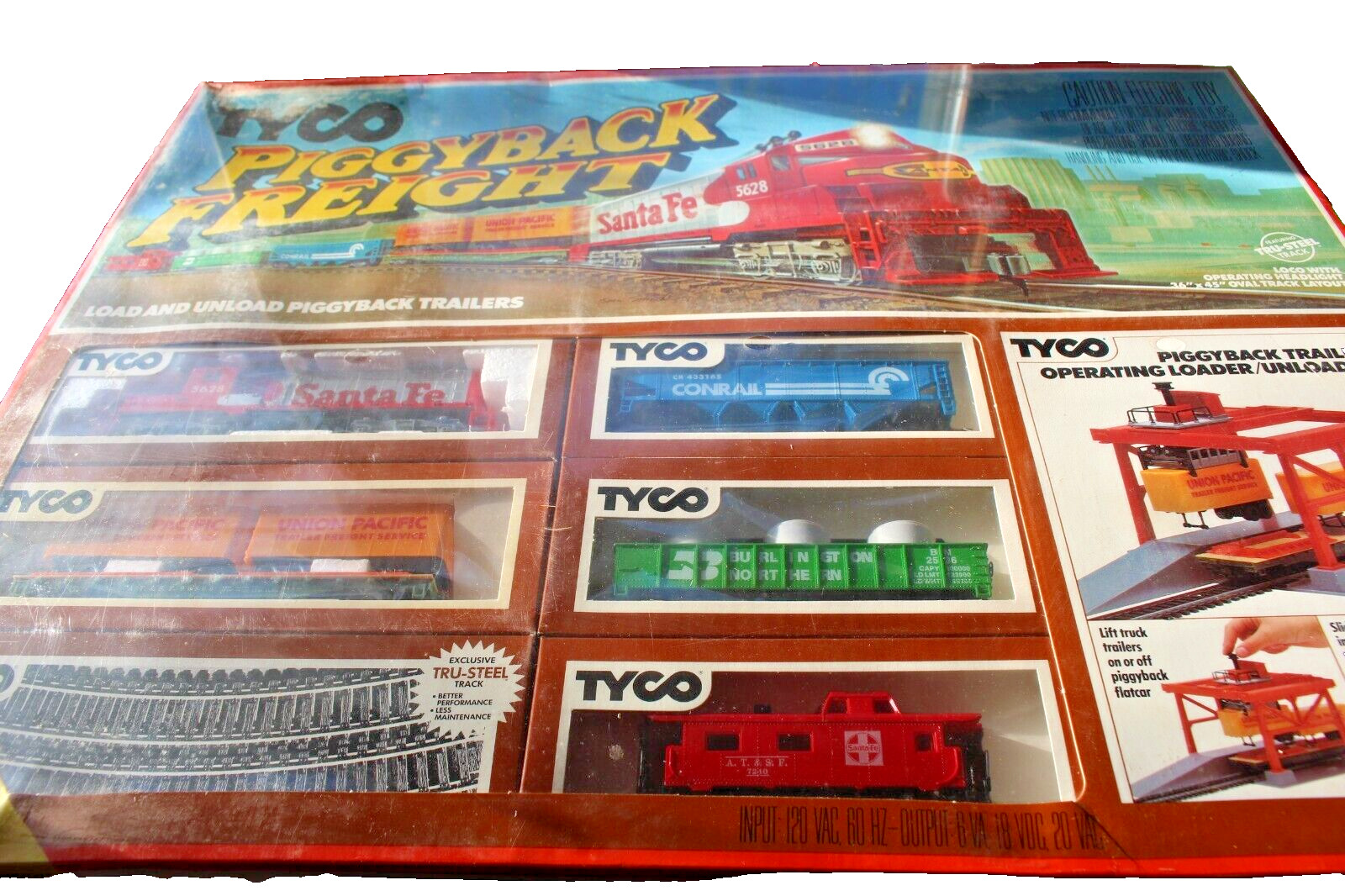 Tyco PIGGYBACK EXPRESS 7310 WITH OPERATING LOADER SEALED BOX.