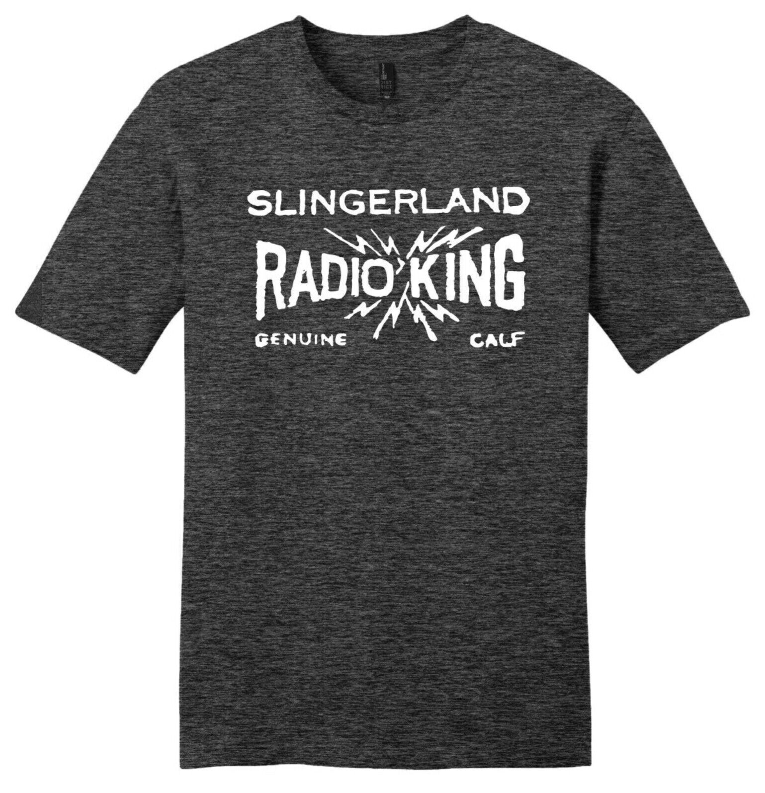 Slingerland Radio King Genuine Calf Vintage TRI-BLEND Tee Shirt - Black Heather