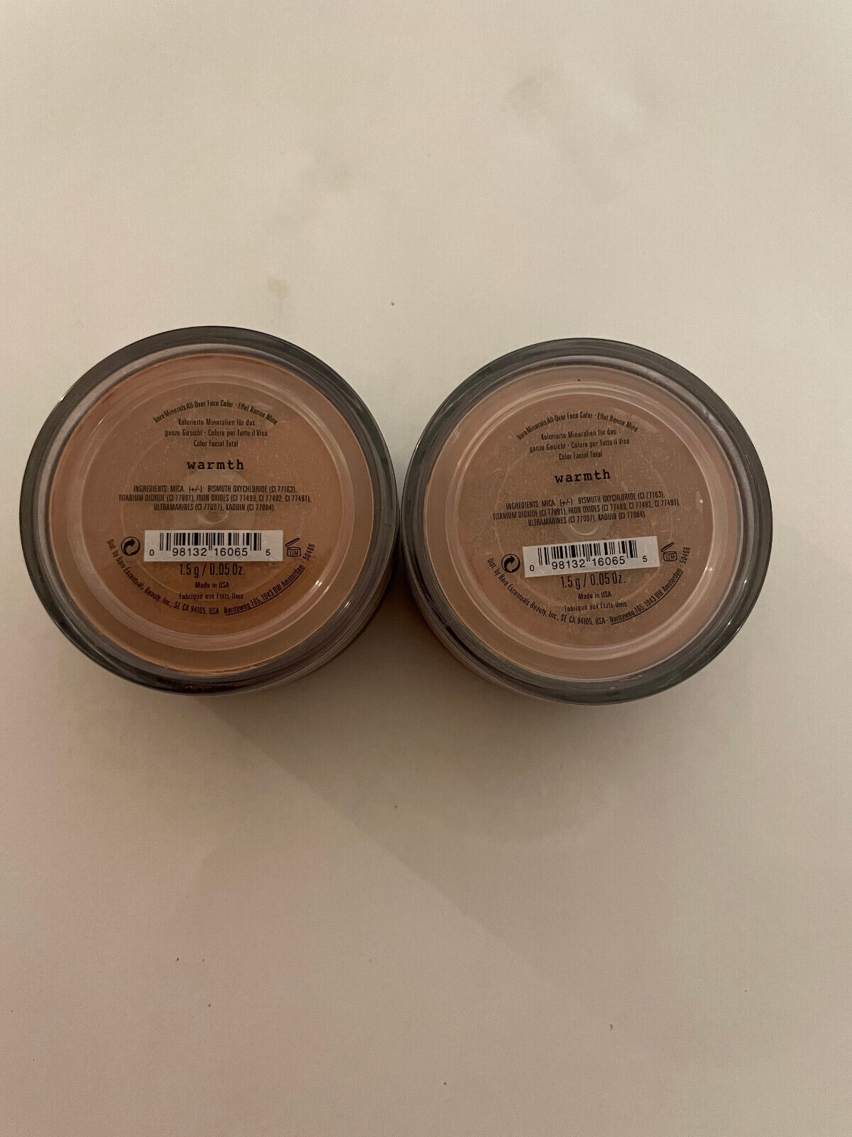 bareMinerals Bare Escentuals Warmth All-Over Face Color 1.5g PACK OF 2