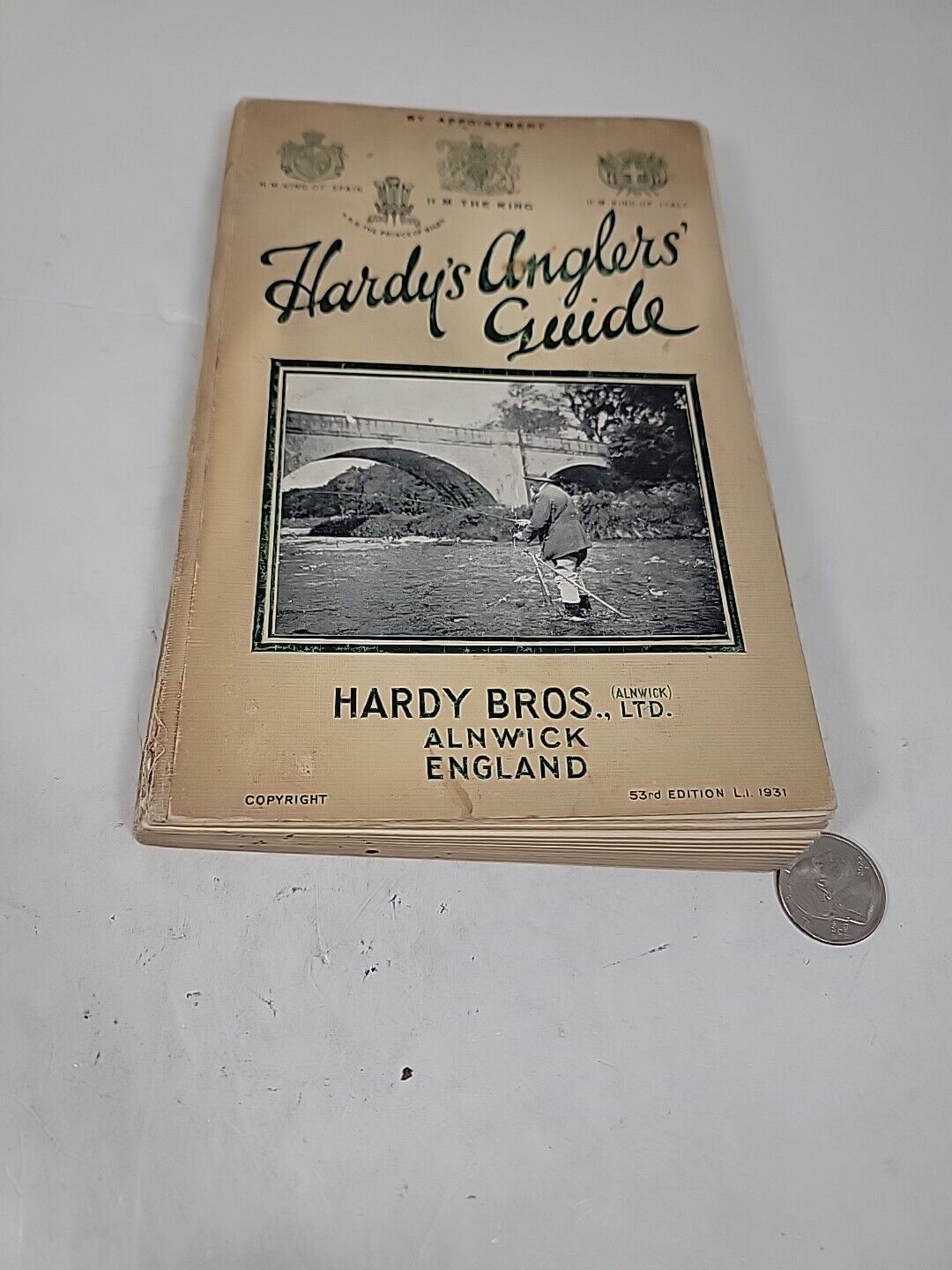 Hardy Bros ltd England anglers guide 53rd edition 1931 395 pages GOOD book RARE