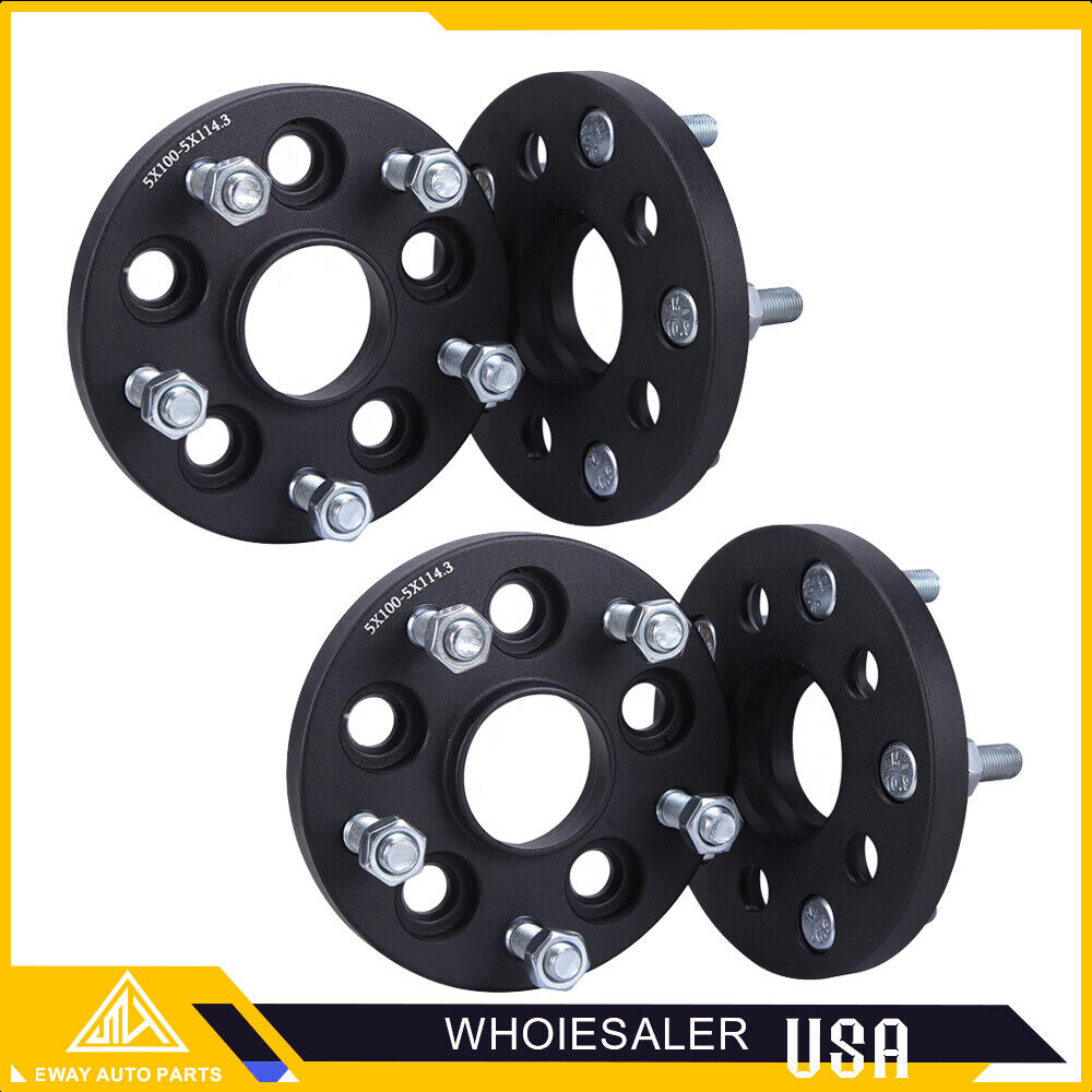 4PCS 15MM Wheel Spacers 5X100 To 5X114.3 For Subaru FRS WRX BRZ Toyota 86 56.1mm