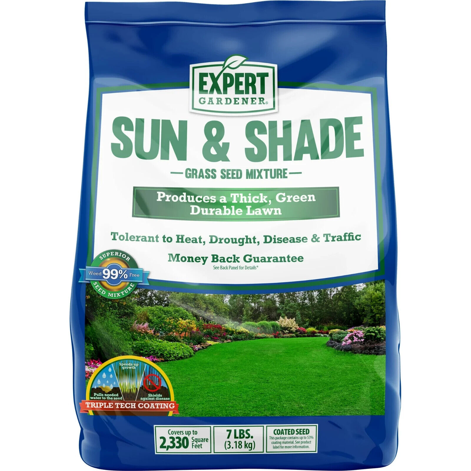 Kentucky Northern Grass Seed Mix, for Sun to Partial Shade, 7 lb. NEW