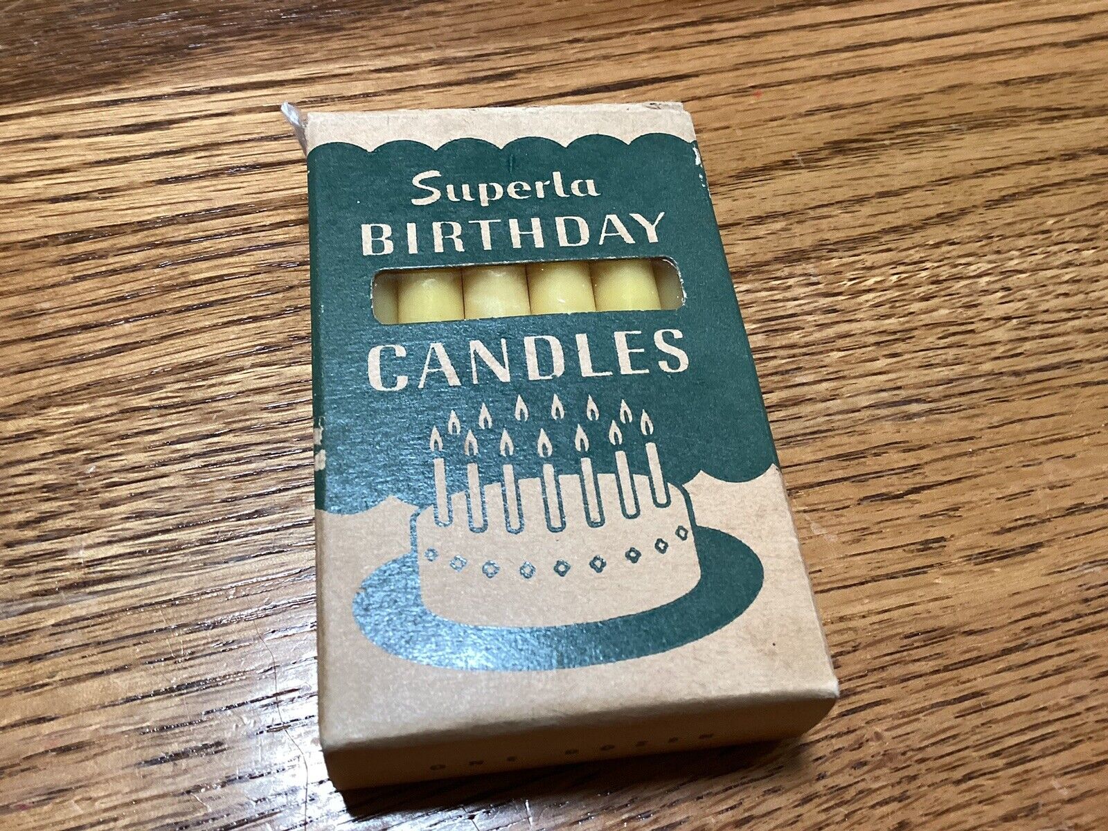 Vintage Standard Oil Dozen Birthday Candles In Original Box