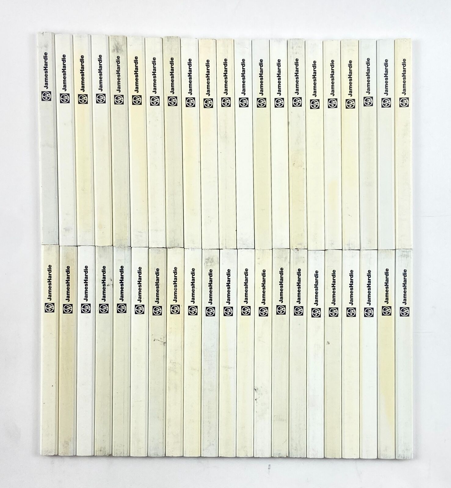 James Hardie Carpenter Pencils 7 inch White Lot of 42