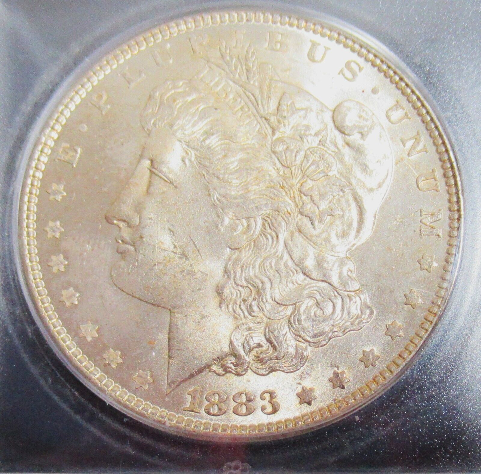 1883 Morgan Dollar. ICG MS65. PQ