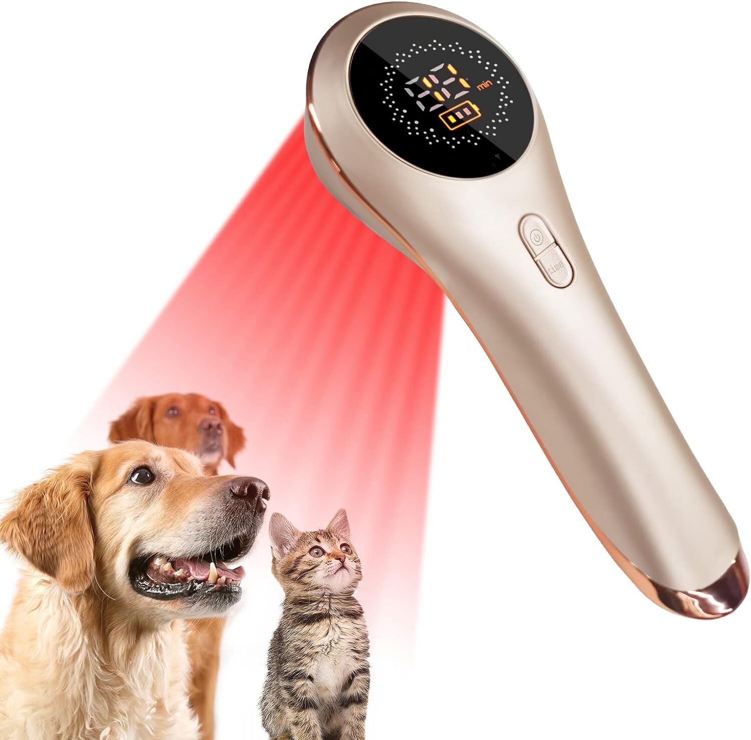 Cold Laser Therapy Device 1,055mW & 5 * 808nm Dogs Arthritis Pain Relief Laser