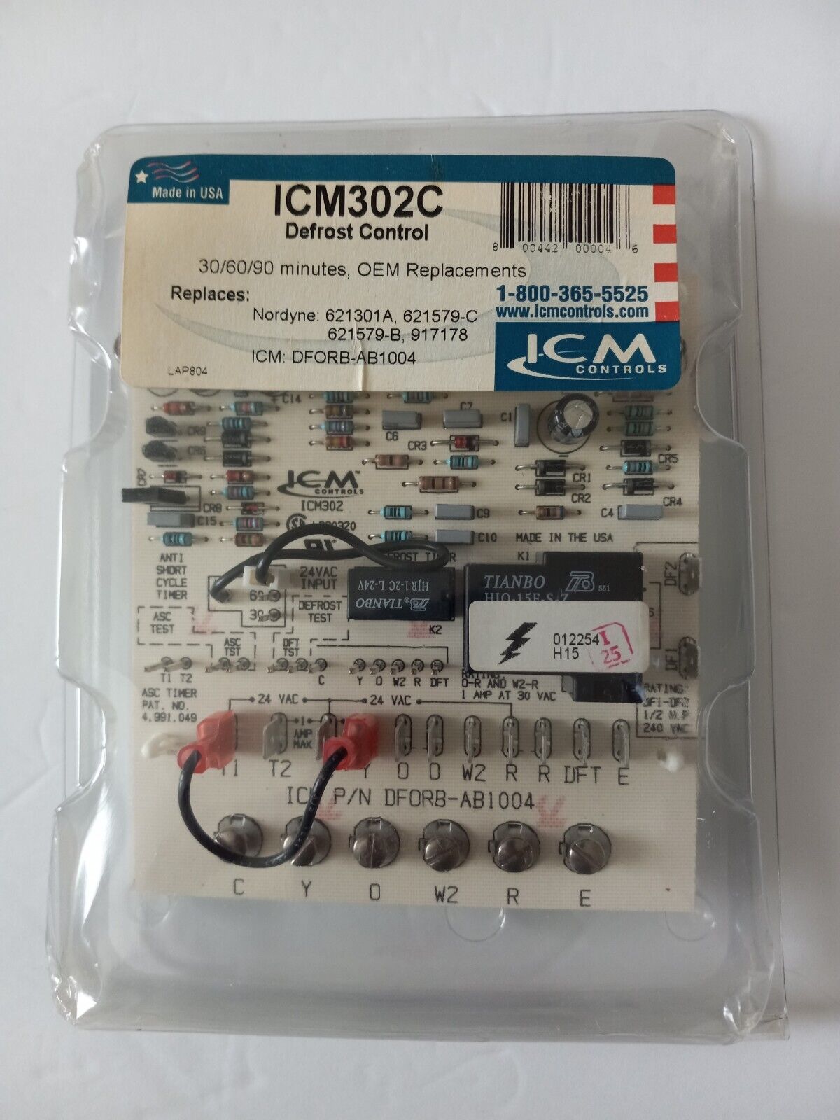 Defrost Control ICM302C  30/60/90 OEM Replacements New Open Package 