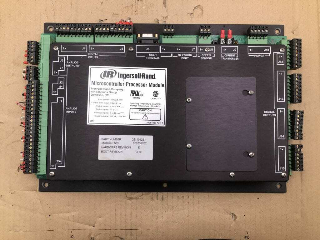 Ingersoll-Rand 22110423 Microcontroller Processor Module 120VAC out 24VDC in