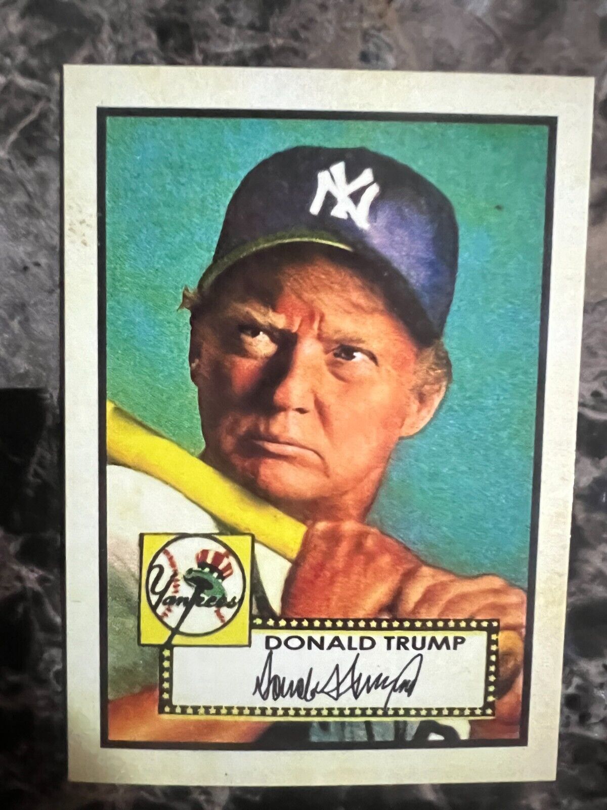 🎩 RARE 2024 DONALD TRUMP 1952 Topps Custom President Baseball Rookie Card 🎩