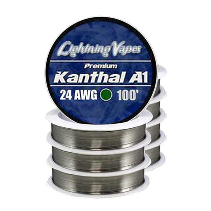 Kanthal A-1 Wire Gauge: 20 22 24 26 28 30 32 40 - 10 25 50 100 250 500 1000 ft.