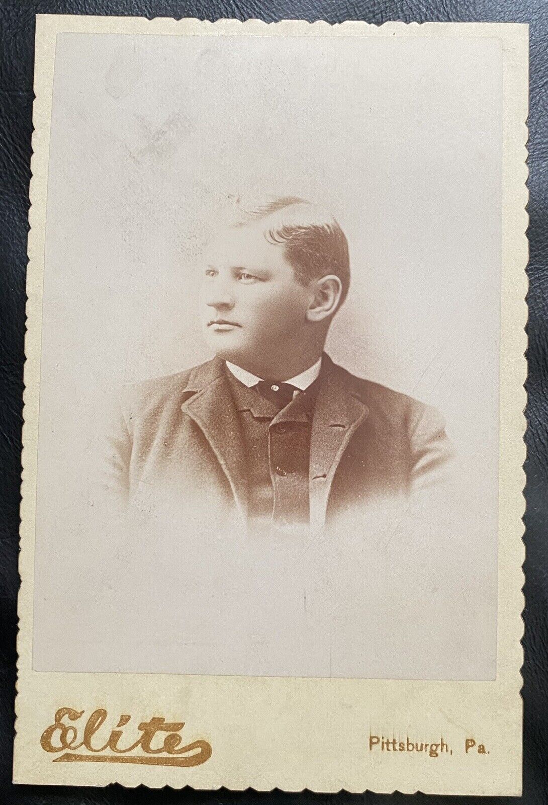 1890s Young Honus Wagner MLB Baseball HOF Elite Pittsburgh Rookie Cabinet Card