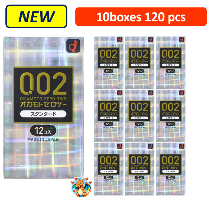 Okamoto 002EX Regular Size Polyurethane Condoem 12Pcs Made In Japan 2Boxes
