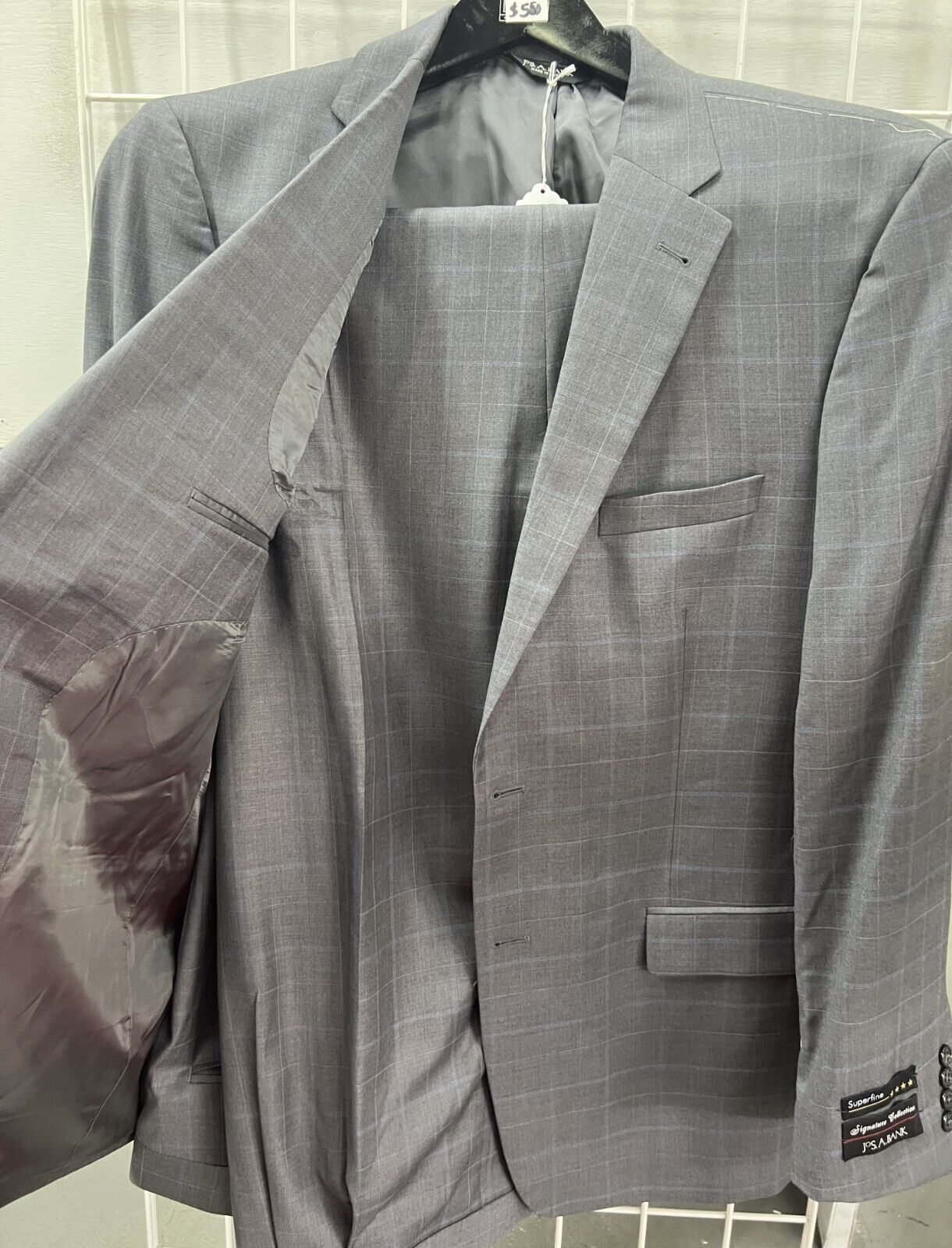 Jos A Bank Signature Collection 2 piece Suit Jacket 43L | Pants 37W NEW