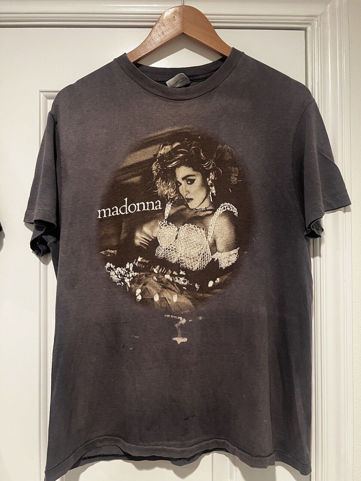 vintage 1985 madonna Shirt; Band Tee, Single Stitch, GOOD SIZE