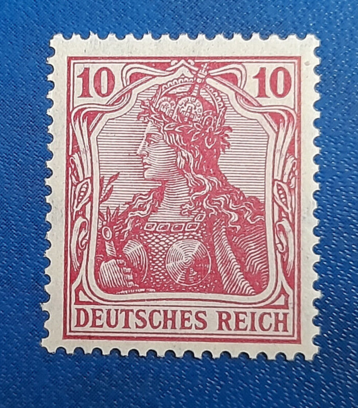 Stamp Germany Reich Germania 10 Pfennig 1915 Jäschke BPP Mi. Nr. 86 Ib  (29281)
