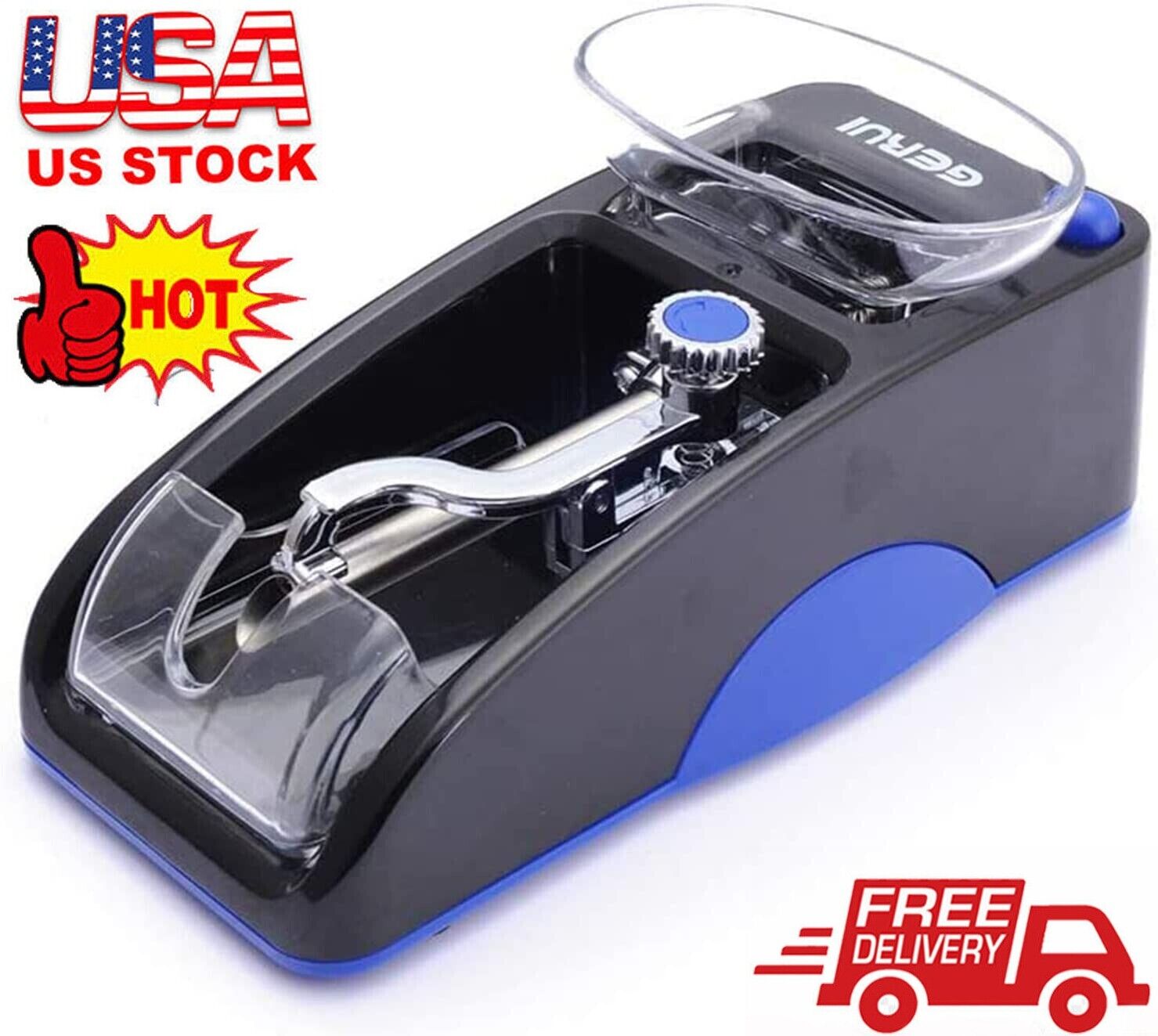 Cigarette Machine Automatic Electric Rolling Roller Tobacco Injector Maker USA