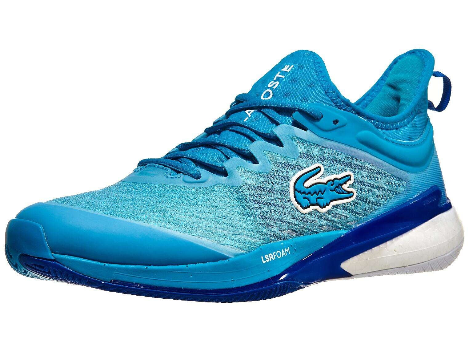 Lacoste Men`s AG-LT23 Lite Tennis Shoes Blue, Shoes Sports