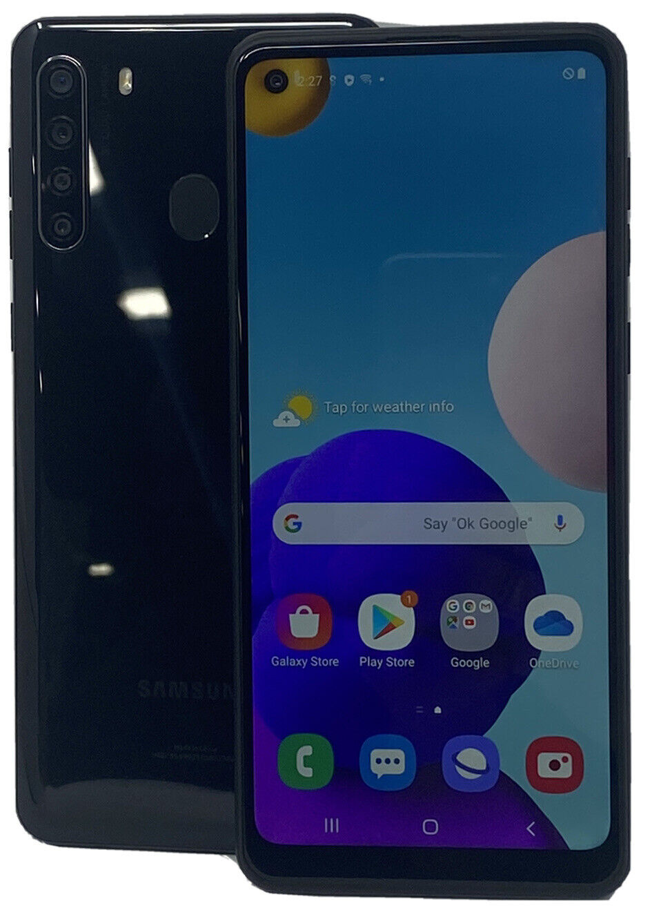 Samsung Galaxy A21 SM-A215U Black 32GB Unlocked Android Smartphone - Fair