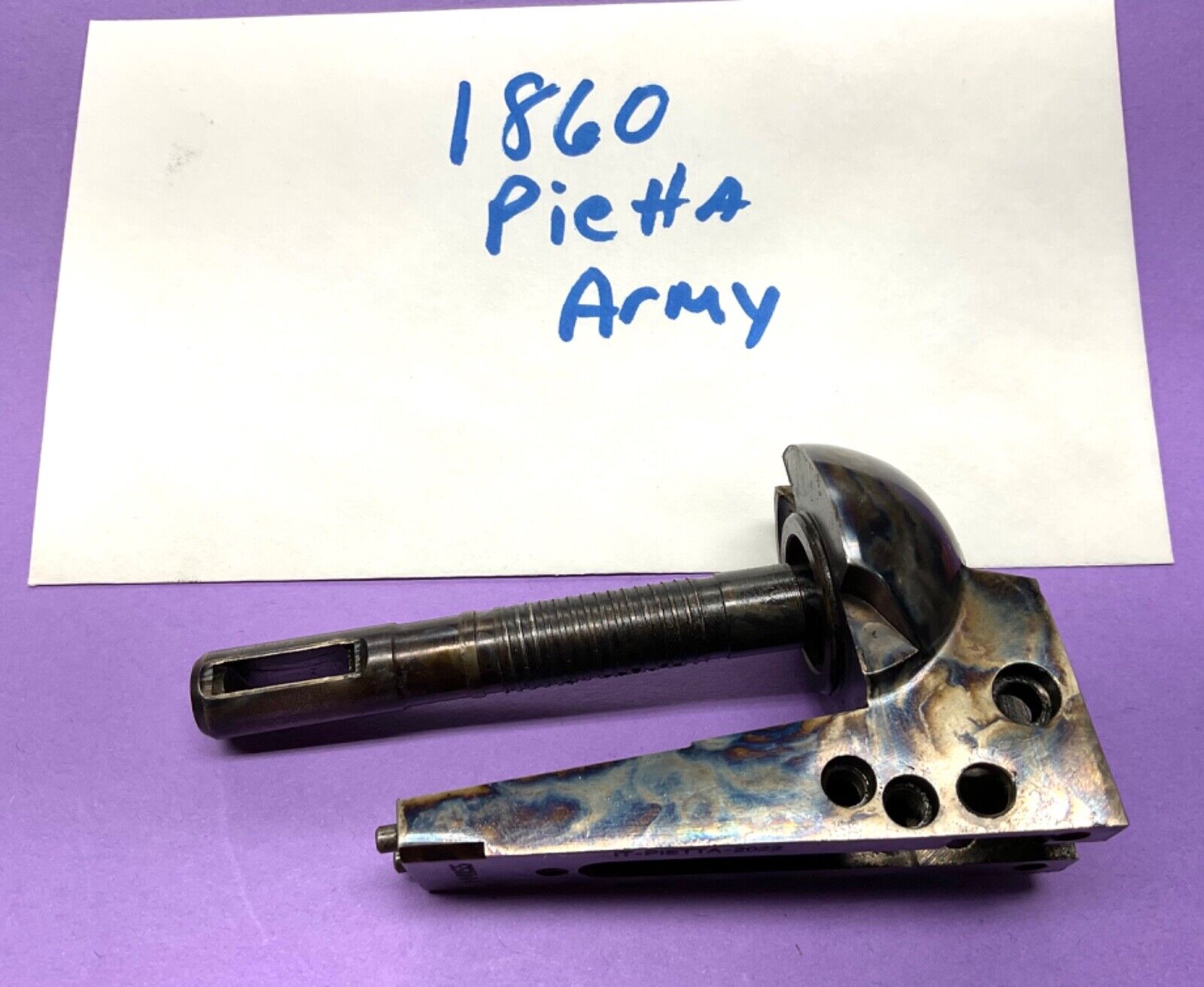 New Pietta  1860  ARMY Case Hardened - .44  Caliber 4 Screw Arbor Mount Part