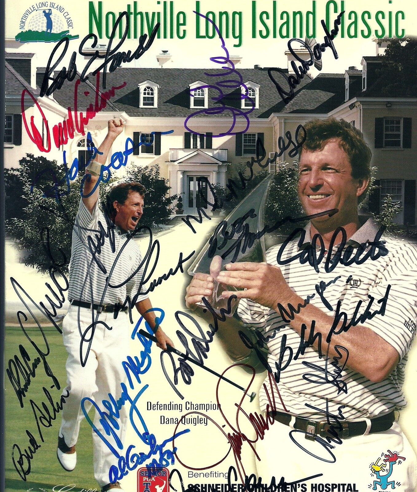 1998 Northville Long Island Classic Signed Program - 50+ Autographs - COA - PGA