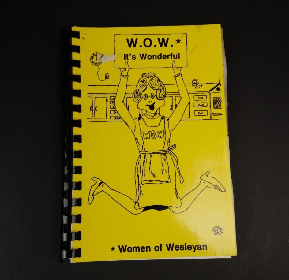W.O.W. It\'s Wonderful Women Of Wesleyan Cookbook Virginia Wesleyan College 1984