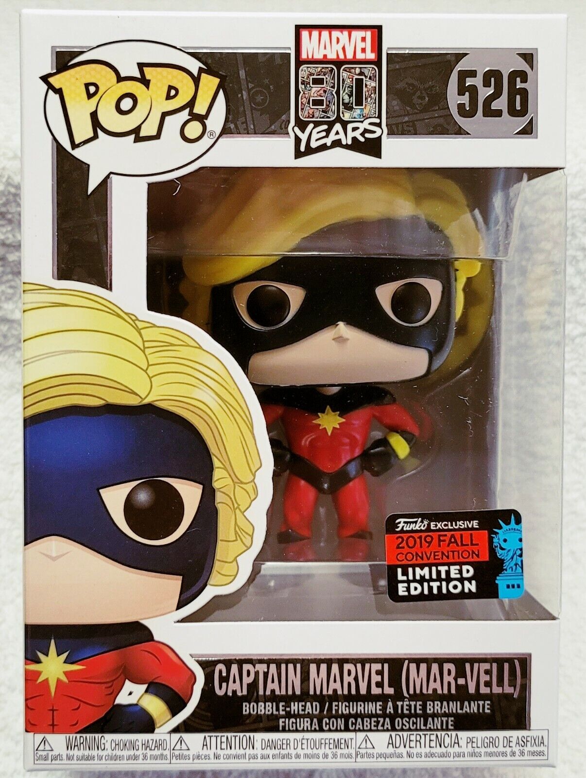 Captain Marvel (Mar-Vell) Pop Heroes: Marvel Comics -  Vinyl Figure - 2019