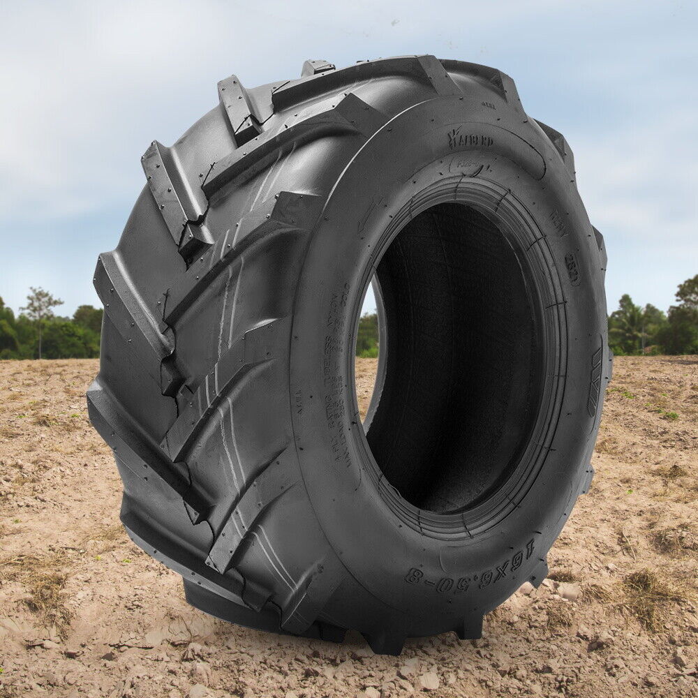 16x6.50-8 Lawn Mower Tire Heavy Duty 4PR 16x6.5x8 Garden Tractor Super Lug Tire