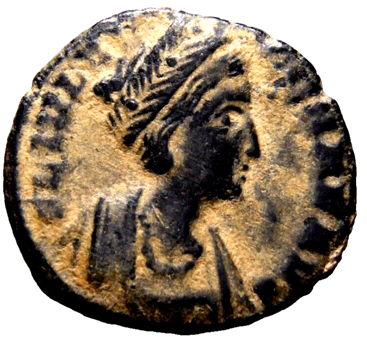 CERTIFIED Ancient Roman Coin HELENA mother of Constantine Empress Augusta COA