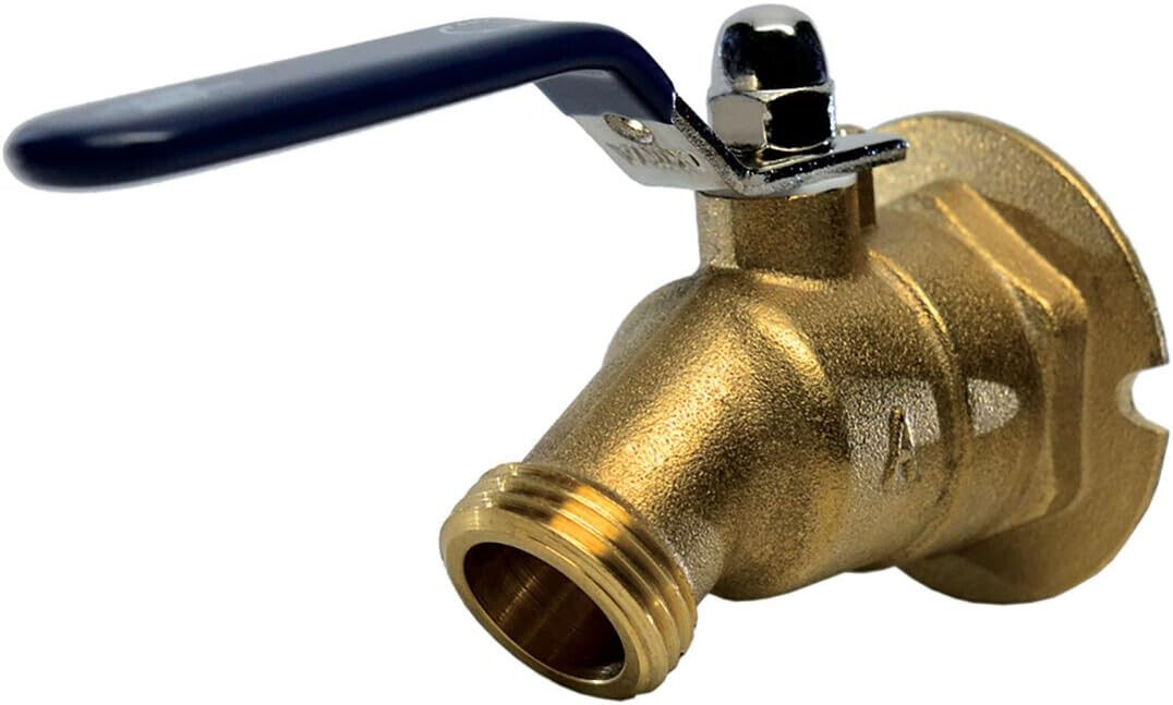 New American Valve M74QT 1/2 FIP x 3/4MGHT Quarter Turn Sillcock w/ Lever Handle