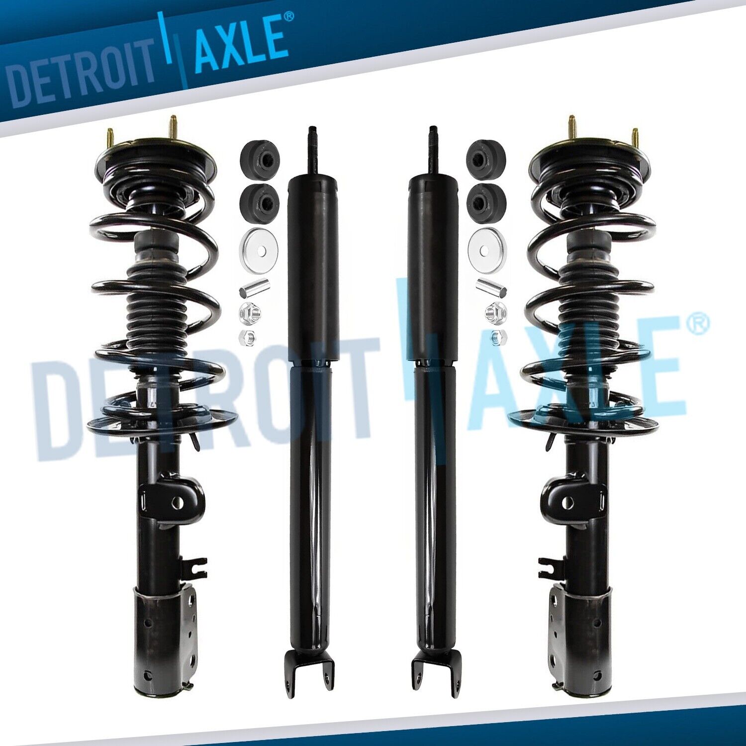 AWD Front Struts & Coil Spring Rear Shock Absorbers for 2013-2019 Ford Explorer