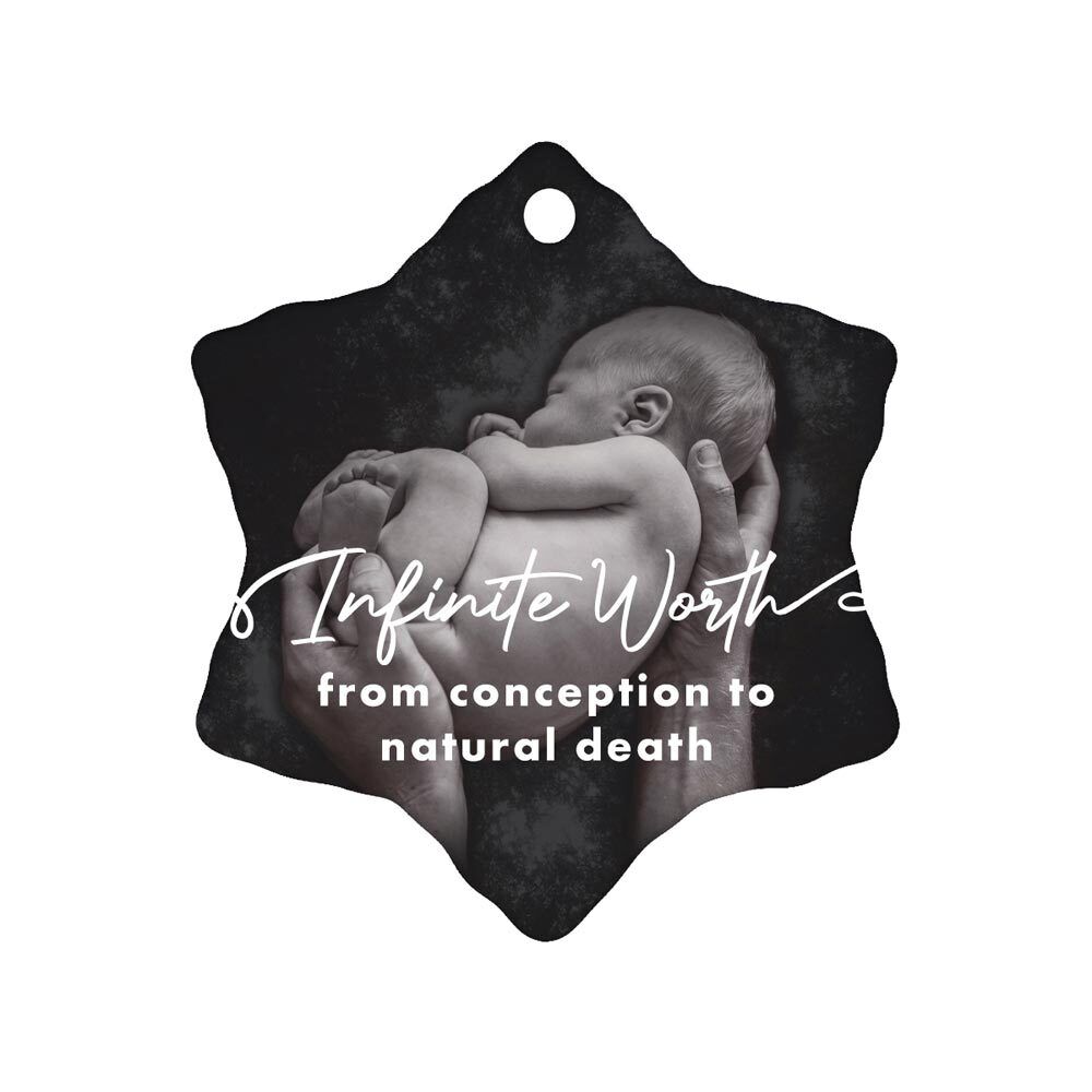 Infinite Worth Pro-Life Ornament (Pack of 10)