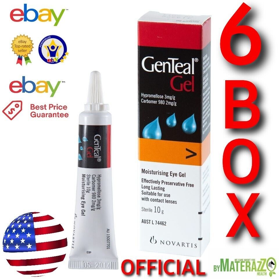 Genteal Gel Exp.2025 BRAND NEW USA 6 Pack OFFICIAL NEW Dry Eye Relief Lubricant
