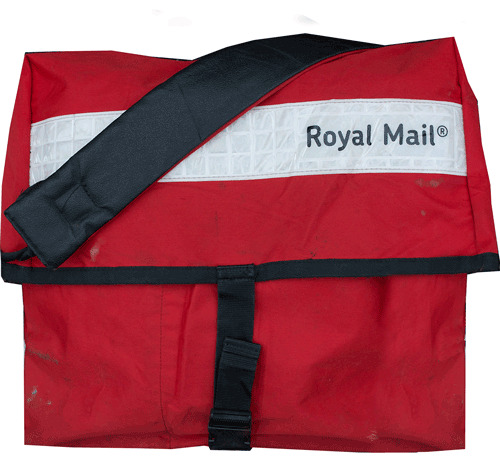 BRITISH ROYAL MAIL COURIER BAG, Used
