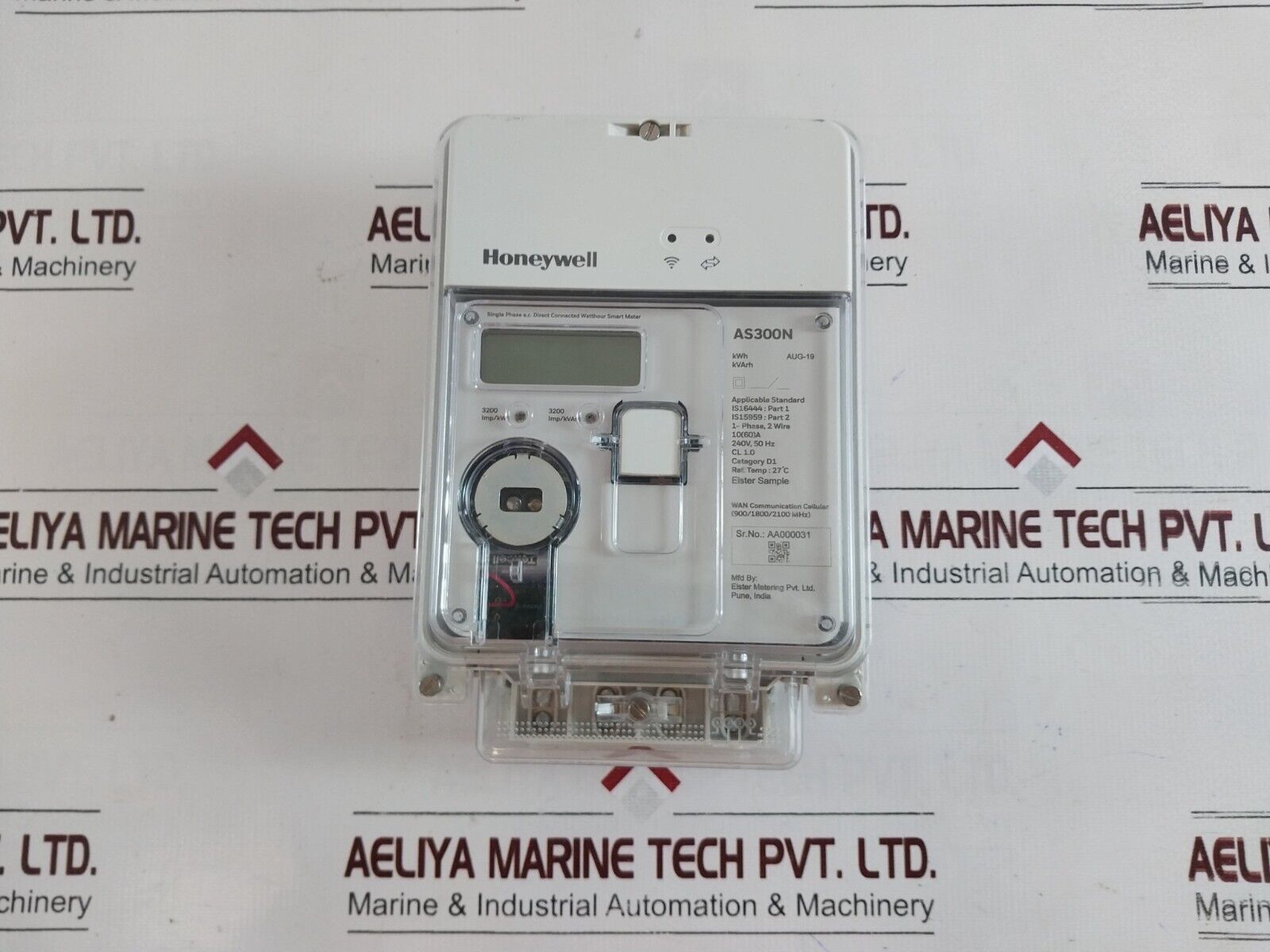 Honeywell/elster as300n single phase a.c.direct connected watthour smart meter